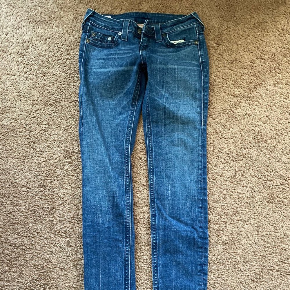 True Religion Skinny Leg  Low rise Jean